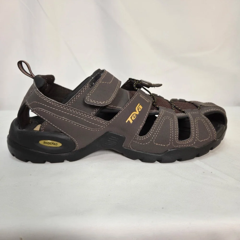 Teva Men's Forebay Water Sandal. Fisherman Shoe Turkish Coffee (Brown) | Size 9